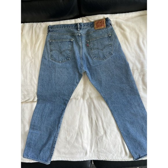 LEVi's Vintage 501 Button Fly Blue Jeans Denim Pants Men’s Size 34x30 - Picture 2 of 16